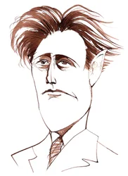 Felix Weingartner, Austrian conductor and composer; caricature